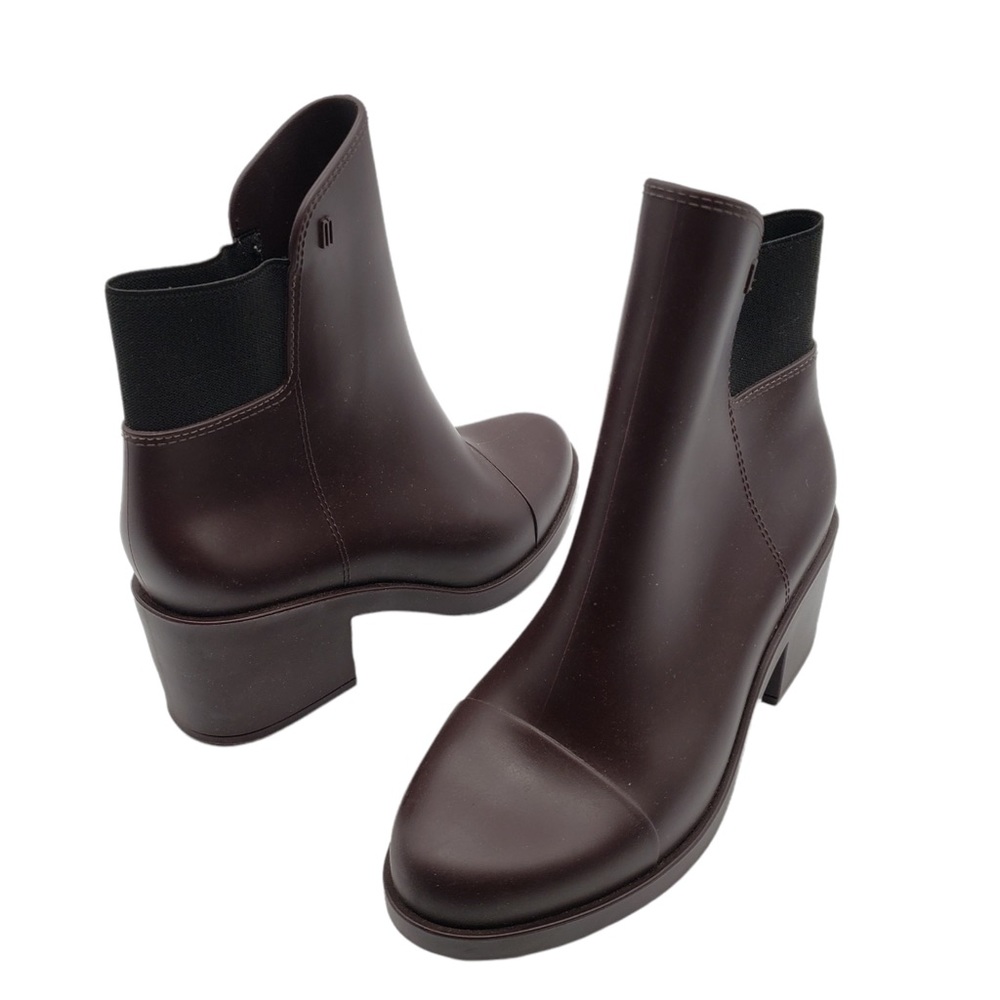 Melissa dark maroon rubber boot